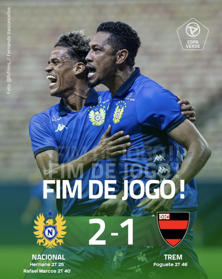 Trem-AP estreia com derrota para o Nacional-AM na Copa Verde