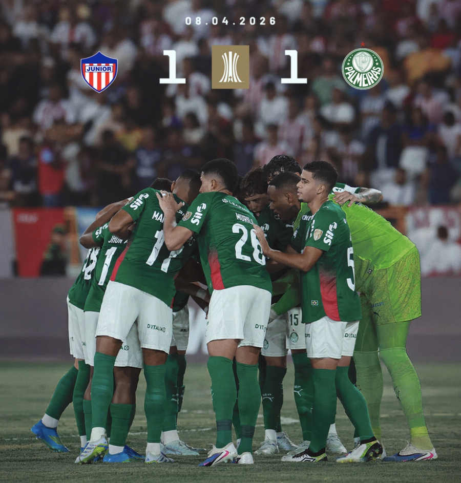 Palmeiras estreia na Libertadores com empate fora de casa após sair atrás no placar