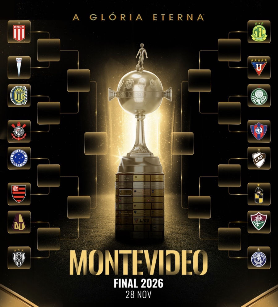 Libertadores 2026: sorteio coloca Flamengo e Cruzeiro frente a frente nas oitavas