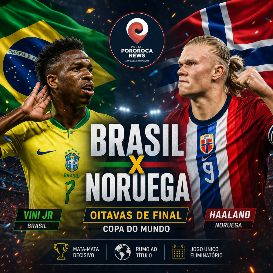 Brasil encara Noruega em duelo inédito por vaga nas quartas da Copa do Mundo