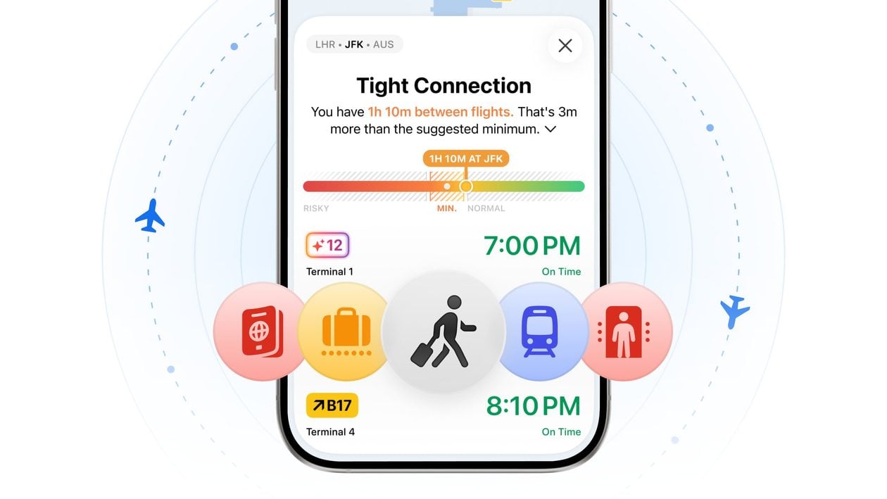 Flighty é atualizado com novo assistente de conexão, previsão de portão e mais