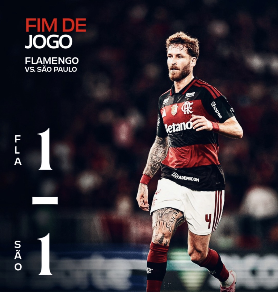 Flamengo e São Paulo empatam no Maracanã pela 20ª rodada
