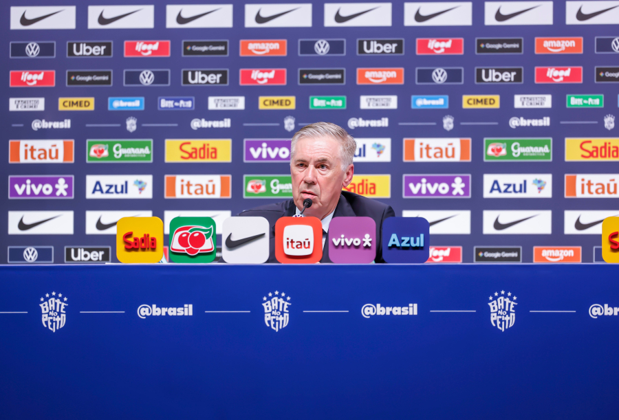 Ancelotti convoca Seleção Brasileira na próxima quarta-feira para amistosos contra Austrália e Índia