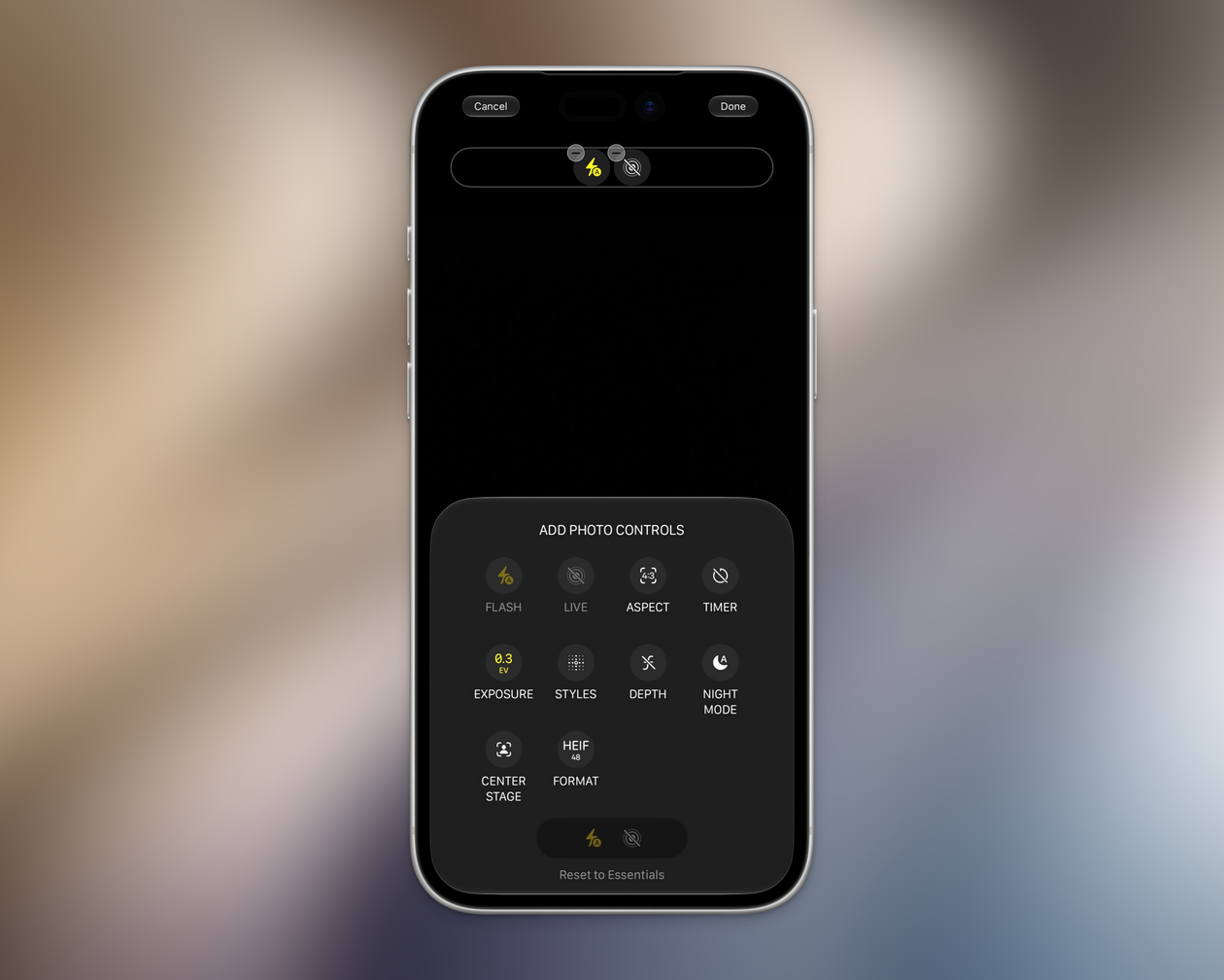 RC do iOS 27 inclui controles customizáveis no app Câmera, novidades para o Apple TV Remote e mais